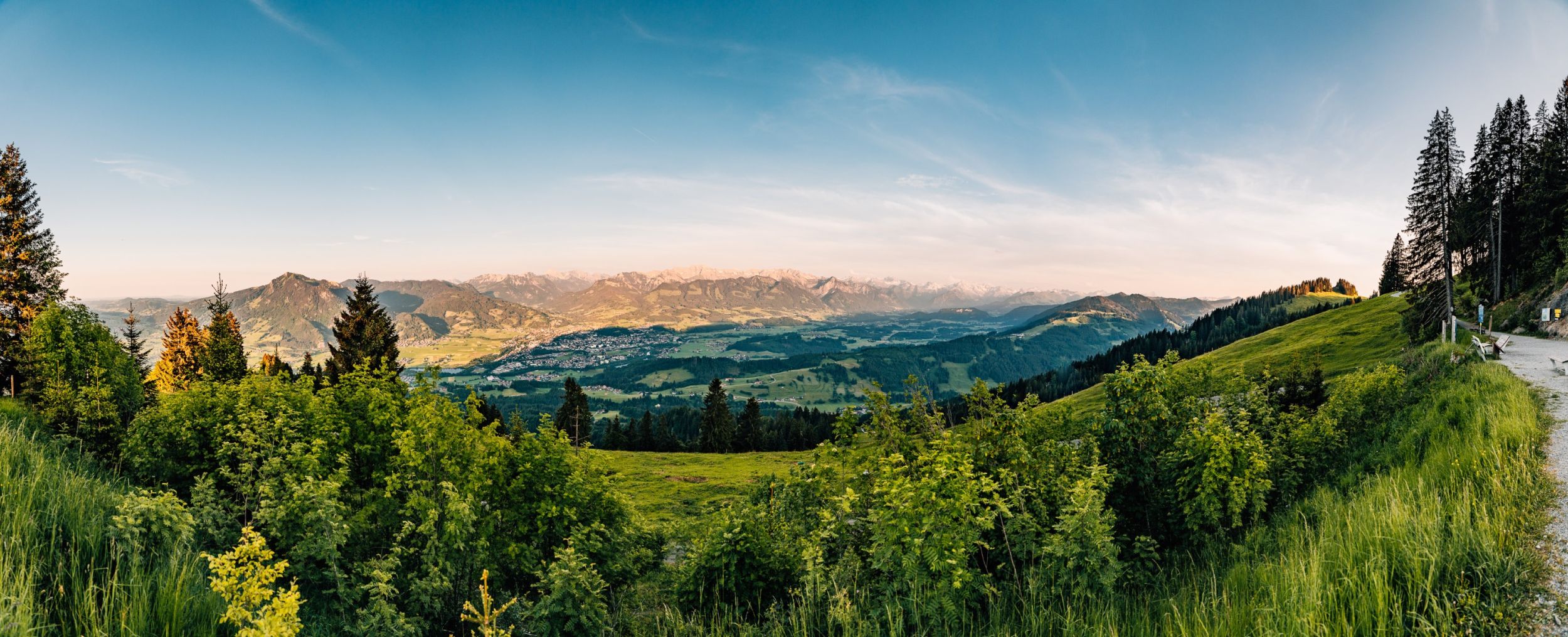 Bergstation Panorama Allgäuer Berge Bergstation Panorama Allgäuer Berge